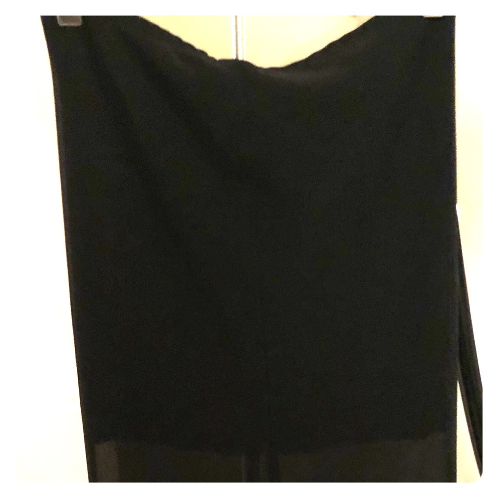 Sheer black overlay Mermaid skirt.